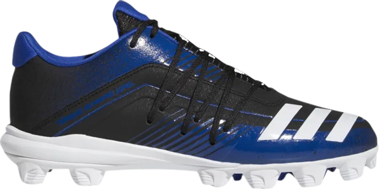 Adidas Afterburner 6 Grail MD 'Black Collegiate Royal' Cleats, Blue