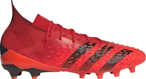 Adidas Predator Freak.1 AG 'Demonskin - Solar Red' Cleats, Red