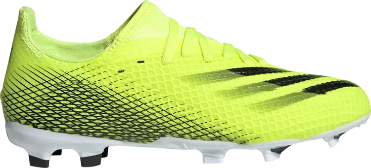 Adidas X Ghosted.3 FG J 'Solar Yellow' Cleats