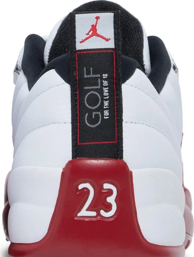 Air Jordan 12 Low Golf Cherry Cleats, White