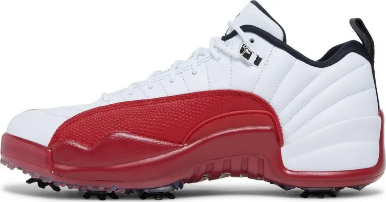 Air Jordan 12 Low Golf Cherry Cleats, White