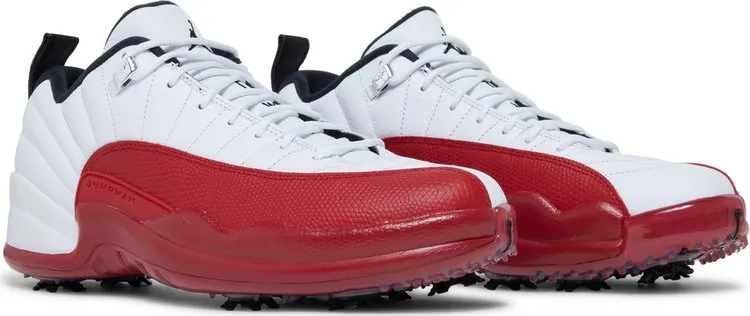 Air Jordan 12 Low Golf Cherry Cleats, White