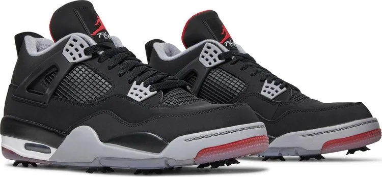 Air Jordan 4 Golf Bred Cleats, Black