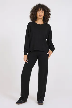 Astrologie California Brushed Cozy High Low Top In Midnight