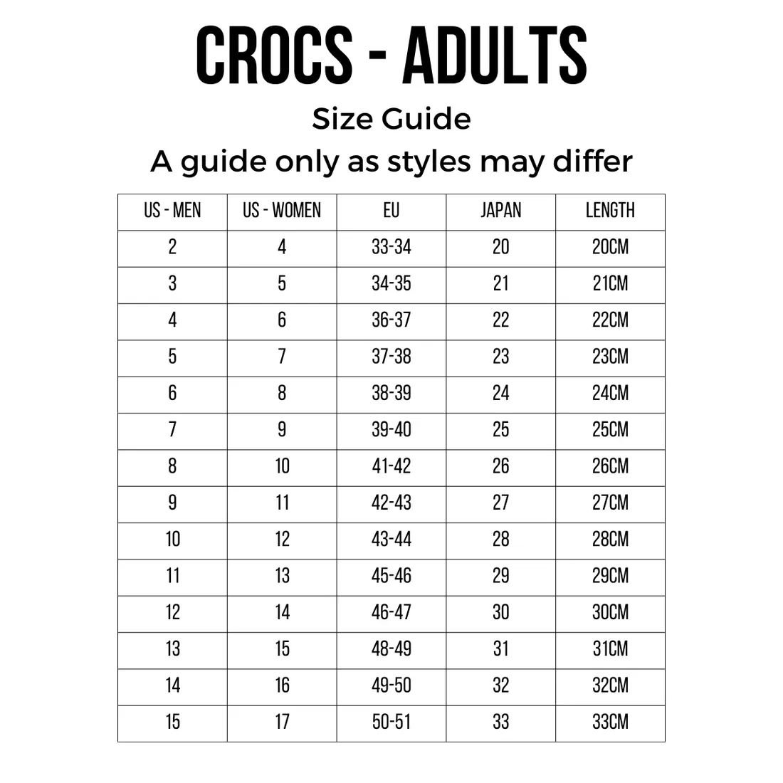 Crocs Classic Slide White - Adults