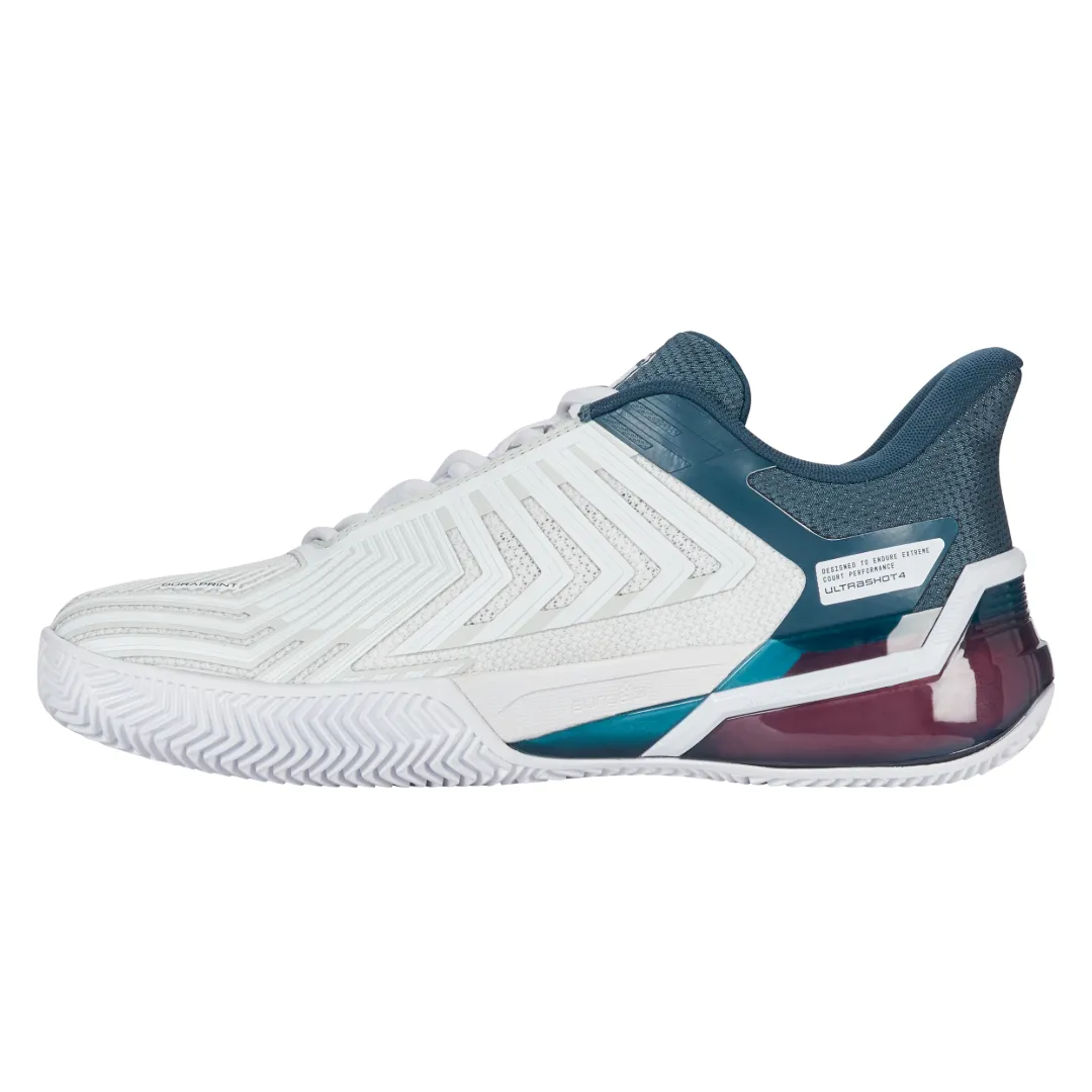 K-Swiss Ultrashot 4 (Mens) - Clay-White/Stargazer/Neon Blaze