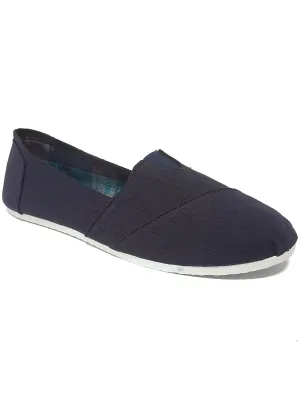 Mens Quincy Slip On Canvas Espadrilles in Navy