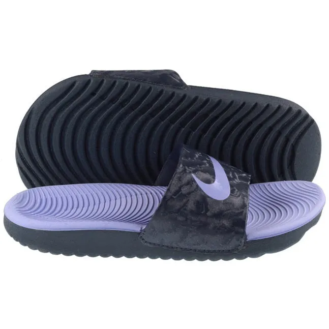 Nike Kids Kawa Slide Thunder Blue Purple Pulse