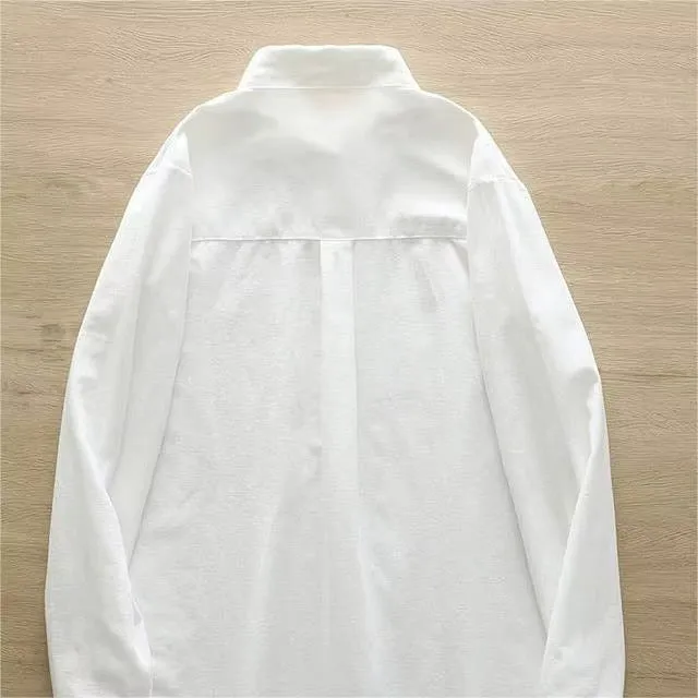 Playful Embroidered White Shirt