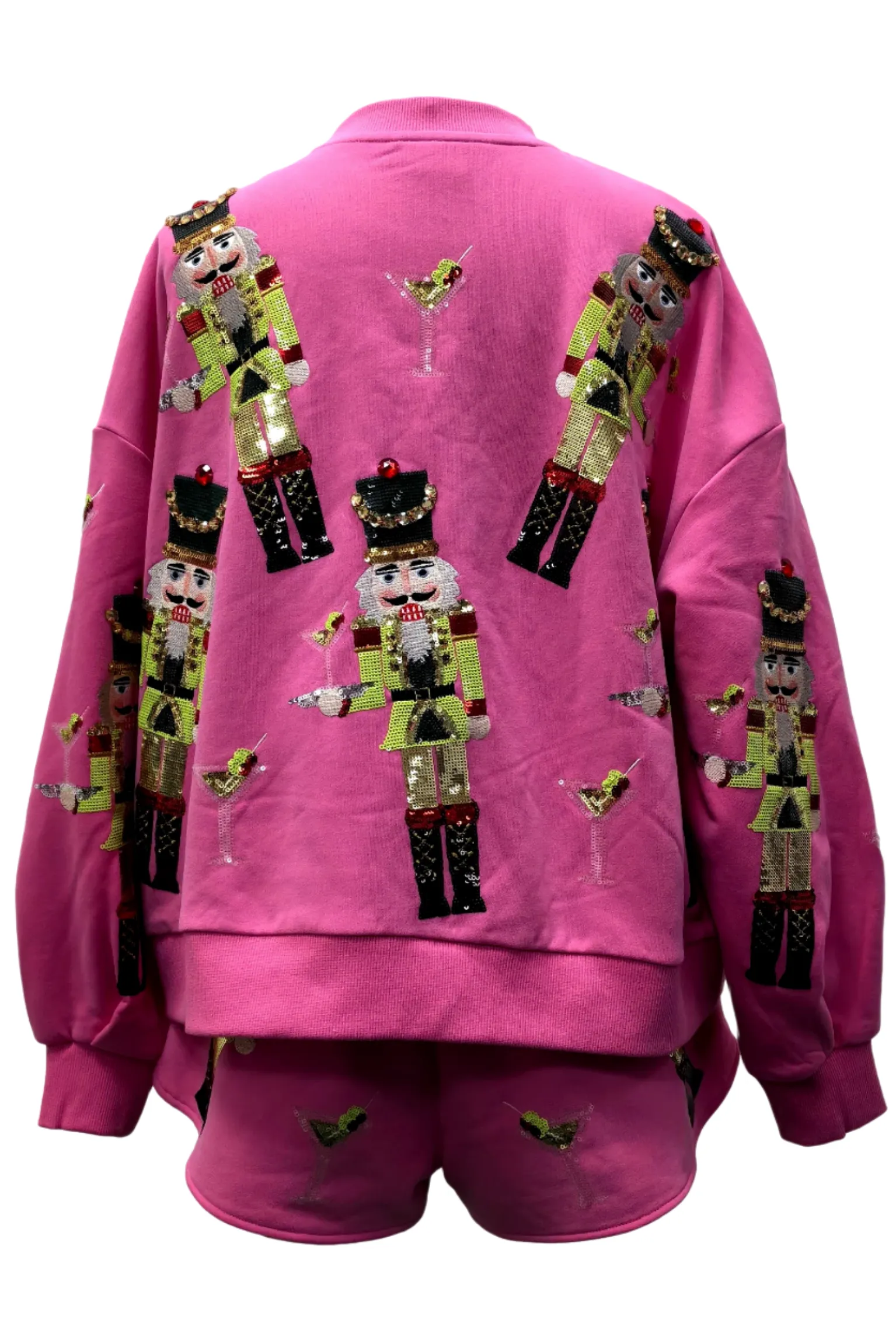 Queen Of Sparkles Pink Martini Nutcrackers Sweatshirt
