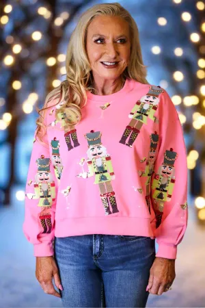 Queen Of Sparkles Pink Martini Nutcrackers Sweatshirt