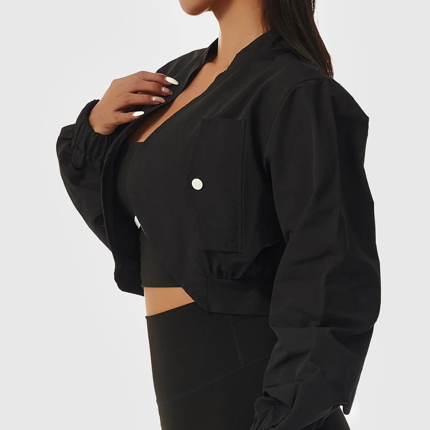 Women's Long Sleeve Quick-Dry Sports Jacket  Sun Protection & Yoga Wear