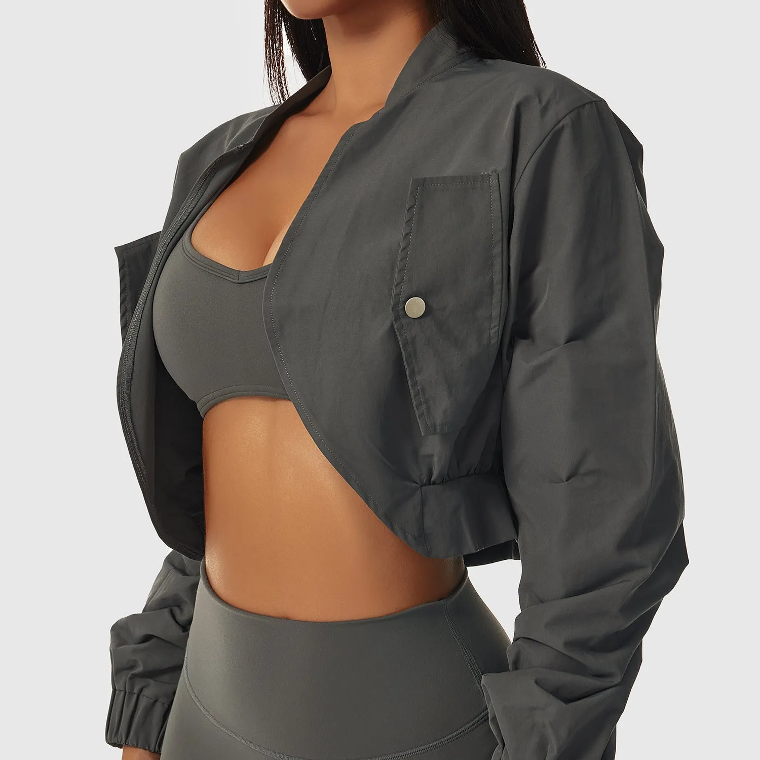 Women's Long Sleeve Quick-Dry Sports Jacket  Sun Protection & Yoga Wear