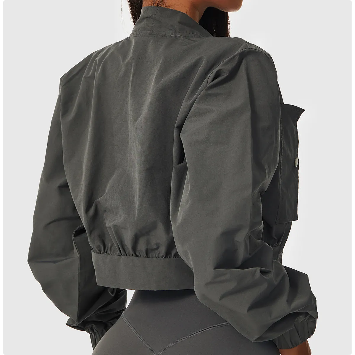 Women's Long Sleeve Quick-Dry Sports Jacket  Sun Protection & Yoga Wear
